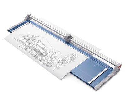 Dahle 558 Professional Rotary Trimmer, 51" Cut Length, 12 Sheet Capacity, Self-Sharpening, Dual Guide Bar, Automatic Clamp, German Engineered Paper Cutter - size: 51" Cut Length