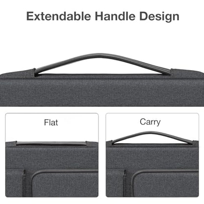MOSISO 360 Protective Laptop Case 13.3 inch, 13-13.3 inch Laptop Sleeve | Compatible with MacBook Air/Pro 13 / Pro 14, HP Dell ASUS Lenovo,Side Open Bag with 2 Raised&1 Flapover Pockets,Charcoal Gray - color: Charcoal Gray, size: 13.3 inch