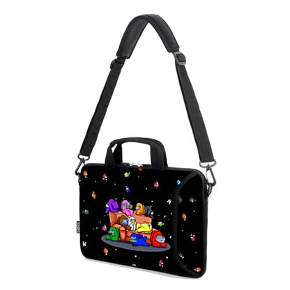 13.3" laptop bag adjustable shoulder strap with handle accessory pocket fits 11.6" 12" 12.1" 13" 13.3" Laptops (CSJQR-1) - color: Csjqr-1