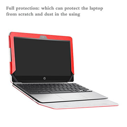Protective Case Cover for HP Chromebook 11 G5 EE/G4/G3/G2/G4 EE/11-2000 Series Laptop(Warning:Not fit HP Chromebook 11 G6 EE/G5/G1/11-v000/11-1100 Series) 11.6",Red - color: Red
