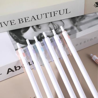 9PCS Extra Fine Point Pens 0.18mm 0.28mm 0.38mm Gel Pen Set Smooth Writing Black Ink, Quick-Dry Long Lasting Retractable Ballpoint School & Office Supplies for Drawing Writing Planner, 3 Colors