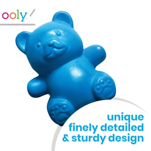 OOLY Cuddly Cubs Bear Finger Crayons for Toddlers - Set of 6 Bear Shaped Crayons, 6 Colors, Easy Grip, Non-Toxic, Ages 3+ - style: Cuddly Cubs