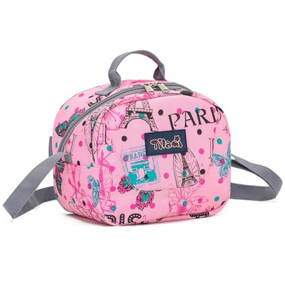NEW TILAMI Kids Lunch Bag Double Insulated for tilami Rolling Backpack Girls Boys forTravel School Picnic, Romantic Pink - color: Romantic Pink