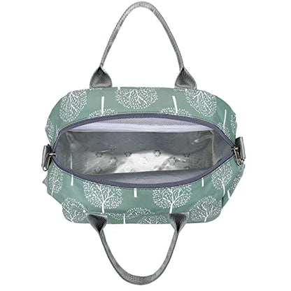 FlowFly Insulated Lunch Bag With Shoulder Strap for Women, Men, and Kids, Large and Reusable, Handle, Freezable Work and School Travel Tote and Meal Prep Organizer,Dandelion - color: Dandelion