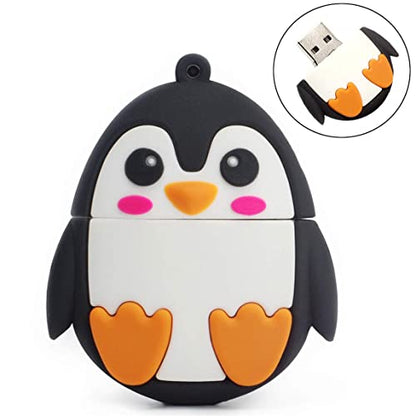 Cute USB Flash Drive Character Thumb Drive for Kids Students Gift Pendrive (16GB, Penguin) - color: Penguin, size: 16GB