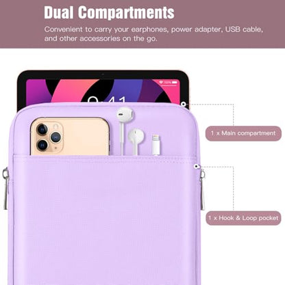 TiMOVO 9-11" Tablet Sleeve Bag, Taro Purple | Fit iPad 11" A16 2025 / 10.9"/10.2" / Air 11" 5/4 Gen / Galaxy Tab A9+/A11Plus 11", Fit Smart Keyboard - color: Taro Purple, size: 9-11 Inch