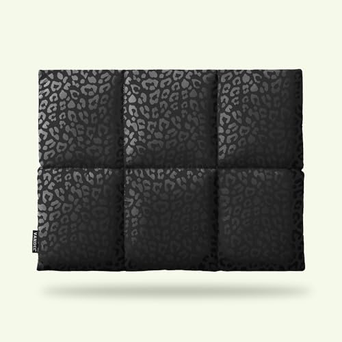 Vandel Puffy Laptop Sleeve 13 inch - 14 inch Waterproof Laptop Sleeve Case, Compatible with 13 inch MacBook Air/Pro 13 / MacBook Pro 14, iPad Pro 12.9, 13.3 in HP Dell, Air Case, Computer Bag Cover - color: r. Grid Black Leopard
