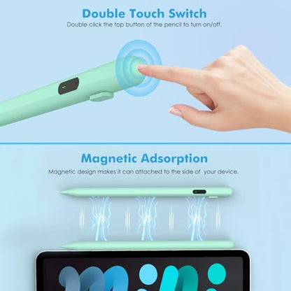 MoKo Universal Capacitive Stylus Pencil for Touch Screen, Green - color: Green