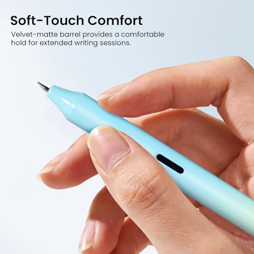 WRITECH Gel Rollerball Pens 0.7mm: Silent Click Smooth Writing Quick Dry Black Ink Gradient Aesthetic Design for Journaling School Office 8 Pack - color: Multicolor