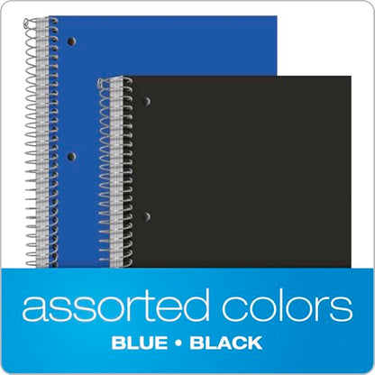 Oxford Spiral Notebooks, 5 Subject, College Ruled Paper, Durable Plastic Cover, 200 Sheets, 5 Divider Pockets, 2 per Pack (10388) - size: 5-Subject