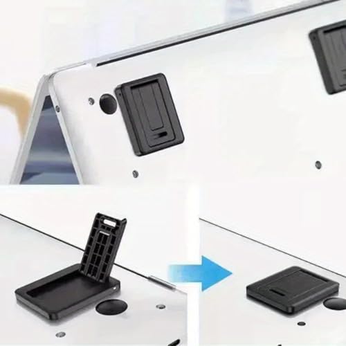 Portable Adjustable Tablet & Laptop Stand, Foldable Ergonomic Holder for Desk, Lightweight Aluminum/Metal for iPad, Phone, Notebook
