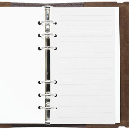 6-hole Planner Paper Refill A6 Lined Notebook Replacement Sheets 45 Pages College Ruled Loose Leaf Filler Paper for Binder School and Office Use