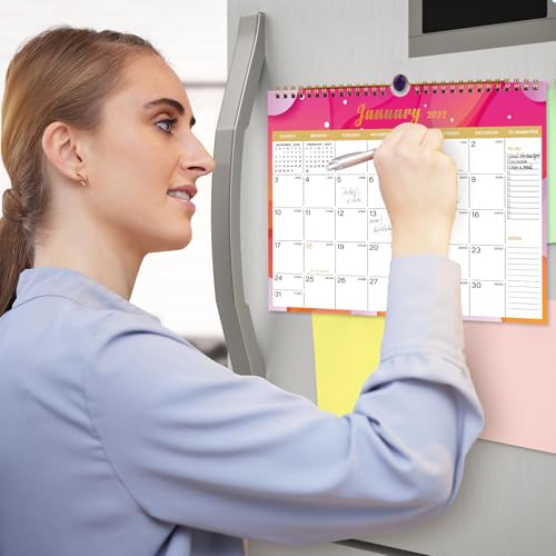Lbylyhxc 2026-2027 Calendar - Includes July 2026 to December 2027-18 Monthly Wall Calendar 2026 - 2027, 11 x 8.5 Inches.Thick Paper with Julian Dates and Block for New Year and Christmas Presents (Calendar 2026-2027 Geometric) - color: Calendar 2026-2027