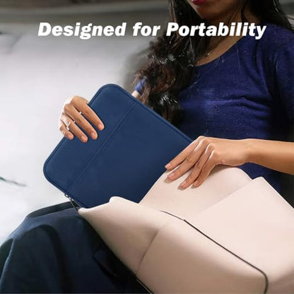 Dadanism 9-11 Inch Tablet Sleeve Bag Carrying Case for iPad (A16) 11th Gen 11", iPad 10th Gen 10.9" Air 5/4, iPad Air/Pro 11", iPad 9/8/7th 10.2", Galaxy Tab A11+ Plus 11"/S9 FE, Tab M11 11", Denim - color: Denim, size: 9-11 inch