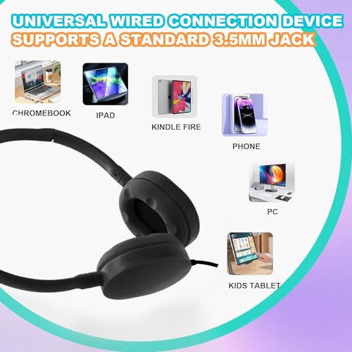 36 Pack Bulk Headphones for Classroom School, Durable Wholesale Wired Headphones for Kids Student Boys Girls Adults | Durable, Wholesale, Wired, For Kids Student Boys Girls Adults - size: 36 pack Black