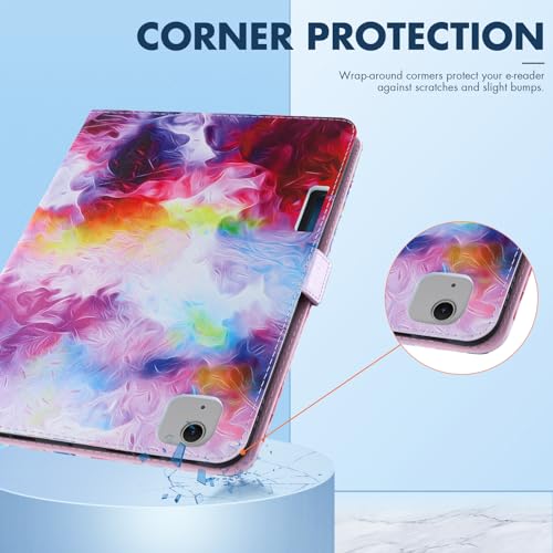 Dteck for iPad Air 13-inch Case 2024,iPad Case 12.9 inch Pro 6th/5th/4th/3rd Gen 2022/2021/2020/2018,Premium PU Leather Folio Stand Cover with Pencil Holder Auto Wake/Sleep Protective Cases,Colorful - color: 01 Colorful