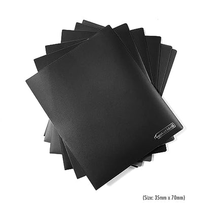 Easykart Plastic Folders with Pockets - (Black, 6 Pack), 2 Pocket Poly Folders for School, Home or Office, Durable Heavy Duty File Folders - size: 6 PCs