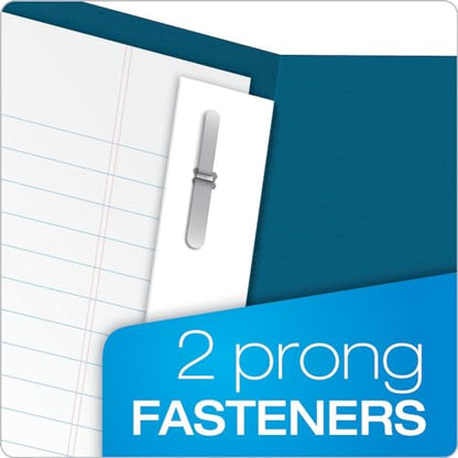 Oxford Two-Pocket Folders w/Fasteners, Blue, Letter Size, 25 per box (57702) - color: Blue, size: 25 Count