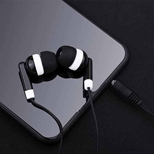 Wholesale Bulk Earbuds Headphones 100 Pack Individually Bagged Earphones for Schools, Classroom, Students, Libraries, Hospitals, Museums - color: Black, size: 100 Pack