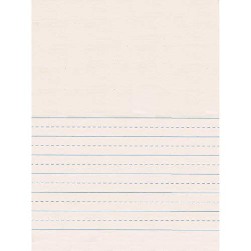 Pacon 2650 Newsprint Handwriting Paper, Picture Story, 7/8" x 7/16" Ruled 9" x 12", Ruled Short, 500 Sheets - size: 500 Sheets, style: Without Skip Space