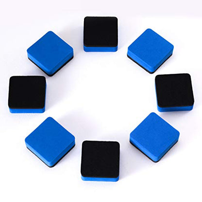 Dry Erase Erasers, 40 Pack Magnetic Whiteboard Dry Erasers | Chalkboard Cleaner Wiper for Kids and Classroom Teacher Supplies Home and Office, Blue - color: 40 Pack-blue