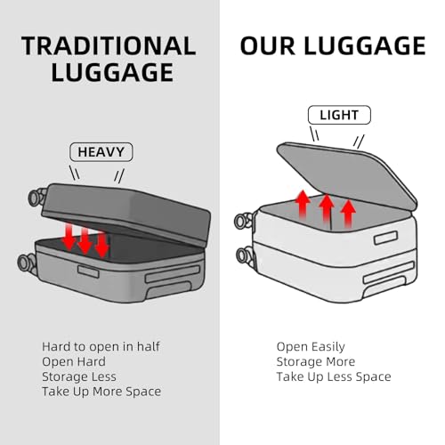 Kaleenie 29 Inch Aluminum Checked Luggage with Side Opening Zipper, Lightweight Hardshell ABS+PC Suitcase with TSA Lock, 360° Universal Wheels, Black - color: Black, size: 29 Inch