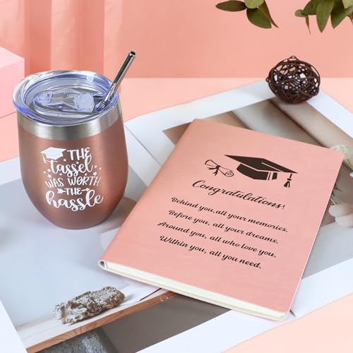Joyseller 2026 Graduation Gifts, 10 in 1 Pratical Grad Gift Basket for College or High School Class of 2026 Graduation Gift Box for Daughter, Sister, Friend - color: Pink
