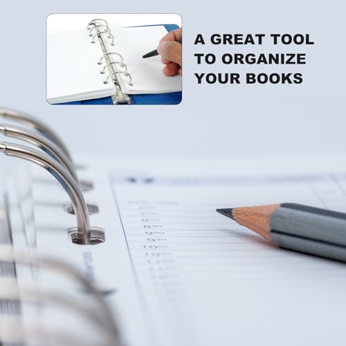 PATIKIL A8 3-Hole Ring Binder Mechanisms, 2 Set Binder Spines Replacement for Office Planners Documents Recipes Organization Storage, Yellow - color: Yellow