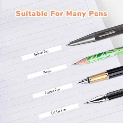 Temiary 4 Pack Correction Tape Pen, 0.27 in x 78.7 Ft White Smooth Pull Out Tape Pens for Writing, Tear Resistant Easy to Use Applicator for Instant Corrections School Office Supplies (Morandi)