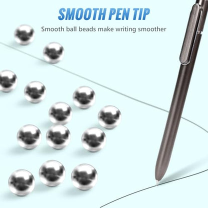 12 Pcs Black Gel Pens 0.5mm Retractable Pen, Gel Ink Pens Bulk, Gray | Quick Drying Fine Point Pens Smooth Writing, ABS Case with Pocket Clip Perferct for Office,Back to School - color: Black, size: 1 Count (Pack of 12)