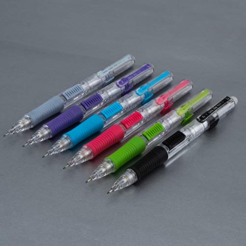 Pentel Quick Click Mechanical Pencil, (0.7mm), Medium, Gray Barrel, Box of 12 Pencils (PD217N) - color: Gray, size: 12 Count (Pack of 1), style: 0.7mm