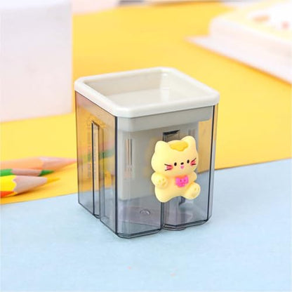 2PCS Pencil Sharpener 2PCS Pencil Sharpener, Lip Liner Sharpener, sharpened Pencil, Children's Pencil, Office Supplies, School Supplies, School Halloween Gifts, Christmas Gifts (Butterfly) - style: Butterfly