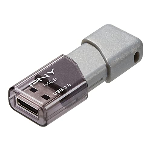 PNY 64GB Turbo Attache 3 USB 3.0 Flash Drive (Pack of 1) - size: 64GB
