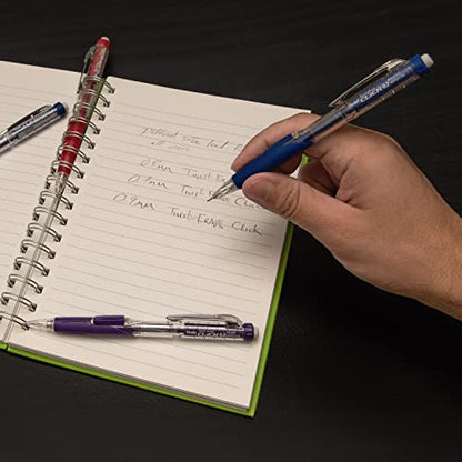 Pentel Twist-Erase Click Mechanical Pencil (0.5mm), Pack of 6 Pencisl with 2 Pack of Lead Refills (PD275TLBPS6M) - style: Lead Size 0.5mm
