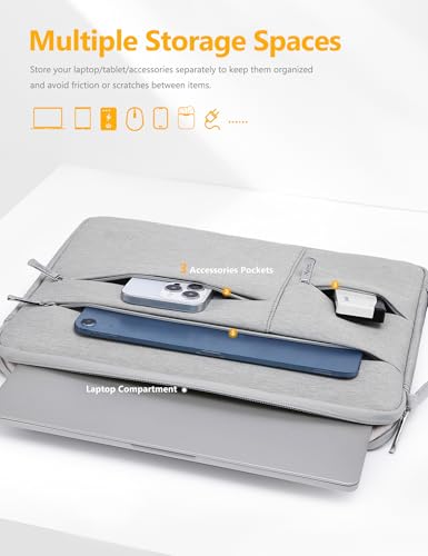 HYZUO 13 Inch Laptop Case Sleeve Bag for MacBook Air 13 M5 A3449 M4 M3 M2 M1 2026-2018, 13" MacBook Neo 2026 A3404, MacBook Pro 13 M2 M1 2026-2016, iPad Air/Pro 13, Surface Pro, XPS 13, Light Gray - color: Light Grey, size: 13 Inch