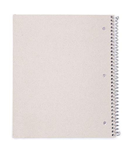 Mintra Office Durable Spiral Notebooks, 1 Subject, (White, College Ruled 12pk), 100 Sheets, Poly Pocket, Moisture Resistant Cover, School, Office, Business, Professional - color: White, size: College Ruled 12pk