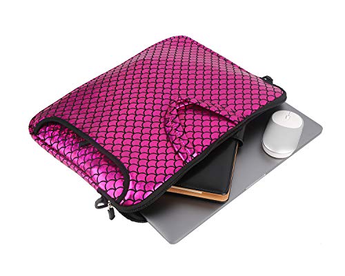 11.6-Inch Laptop Shoulder Messenger Carrying Bag Case Sleeve For 11" 11.6" 12" 12.5 inch Macbook/Notebook/Chromebook - color: Purple