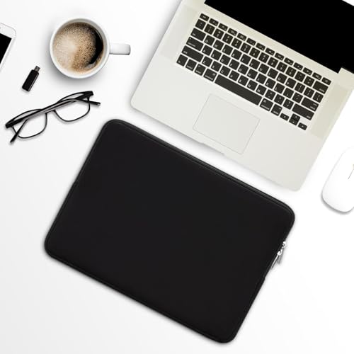 RAINYEAR 13 Inch Laptop Sleeve Compatible with 13.3" MacBook Air/Pro M1 M2 M3 M4 M5 A3449 A3240 A3113 A2681 A2338 Carrying Bag Protective Cover Soft Case (Black, Upgraded Version) - color: Black(upgraded Version), size: 13"