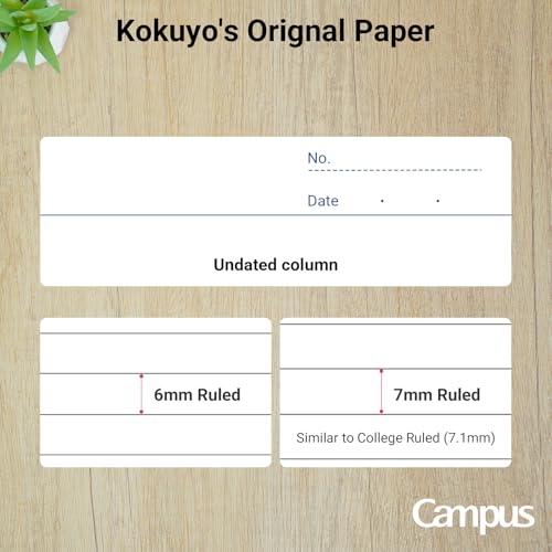 KOKUYO Campus Composition Notebook, 7 x 10 inch Lined Notebooks with 30 Sheets 7mm Ruled Paper, 10 Pack B5 Pink Notebook for School and Work, School Supplies Comp Book for Journal Diary - color: Pink