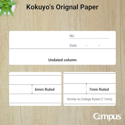 Kokuyo Campus Composition Notebook, 1 Pack B5 Lined Notebooks with 100 Sheets College Ruled Paper, 7 x 10 inch Pink Notebook for School and Work, School Supplies Comp Book for Journal Diary - color: Pink