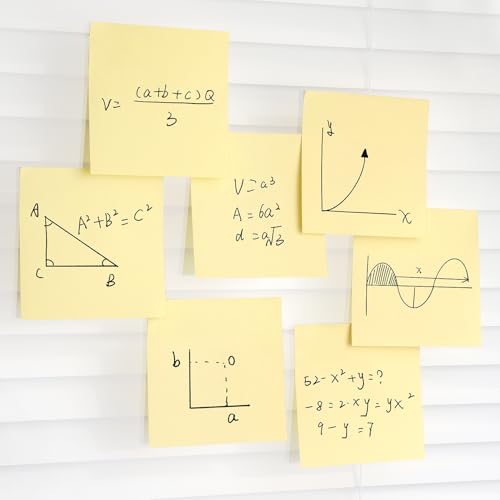 Early Buy Sticky Notes 3x3 Self-Stick Notes Yellow Color 6 Pads, 100 Sheets/Pad (Yellow) - color: Yellow