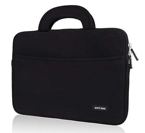 amCase Chromebook Case-13 to13.3 inch Travel/Carry Sleeve with Handle-Black | Sleeve for Samsung Chromebook 2 /MacBook Air/Pro Retina Display/Toshiba Chromebook/Lenovo Yoga13 /ATIV Book 9 /Ultrabooks - color: Black, size: 13.3-inch