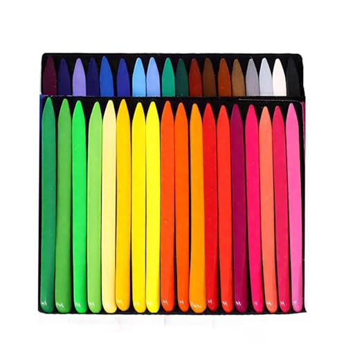 Kids 36 Colors Triangular Washable Crayons, Easy Clean Preschool Art Supplies