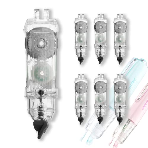 Correction Tape Refills, Carrier Tape for All the DU Series Refillable Correction Tapes, 6 Counts - color: RE-1 Refills for Correction Tape - 6 PCS