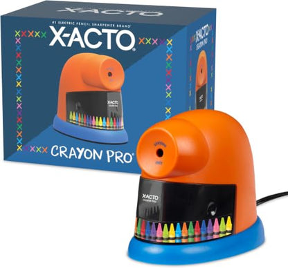 X-ACTO Pro Electric Crayon Sharpener, SafeStart Auto-Motor, Ideal for Home and School Use (Pack of 6) - size: 1 Count (Pack of 6)
