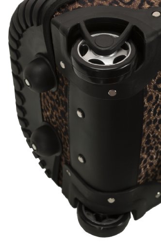 Rockland Single Handle Laptop Rolling Backpack, 19", Leopard - color: LEOPARD