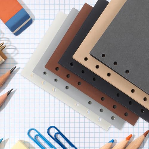 Unlined Refill Paper Blank Inner Pages 300 Sheets for 6 Hole Ring Binders Compatible Design for Classic Journals and Travel Diaries
