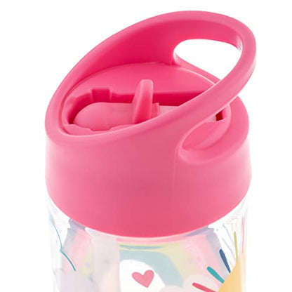 Stephen Joseph, Kids Flip Top Water Bottle, 10 oz Tritan BPA Free, Water Bottle for Girls & Boys, Back to School Flip Top Bottle, Rainbows - color: Rainbow