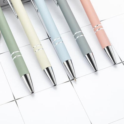 PASISIBICK 8 Pieces Ballpoint Pens, 2-in-1 Stylus Tip Retractable Ballpoint Pen, Metal Stylus Pen for Touch Screens, 1.0 mm Black Ink - color: 8 Pieces Ballpoint Pens-3
