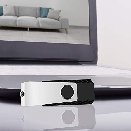 KEXIN 10 Pack USB Flash Drive - 64GB Thumb Drive with Swivel, Black (64GB, 10 Pack) - size: 64 GB USB 2.0, style: 10 Pack